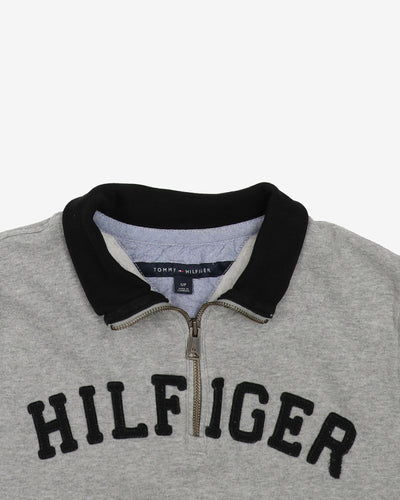 Tommy Hilfiger Grey Quarter-Zip - S