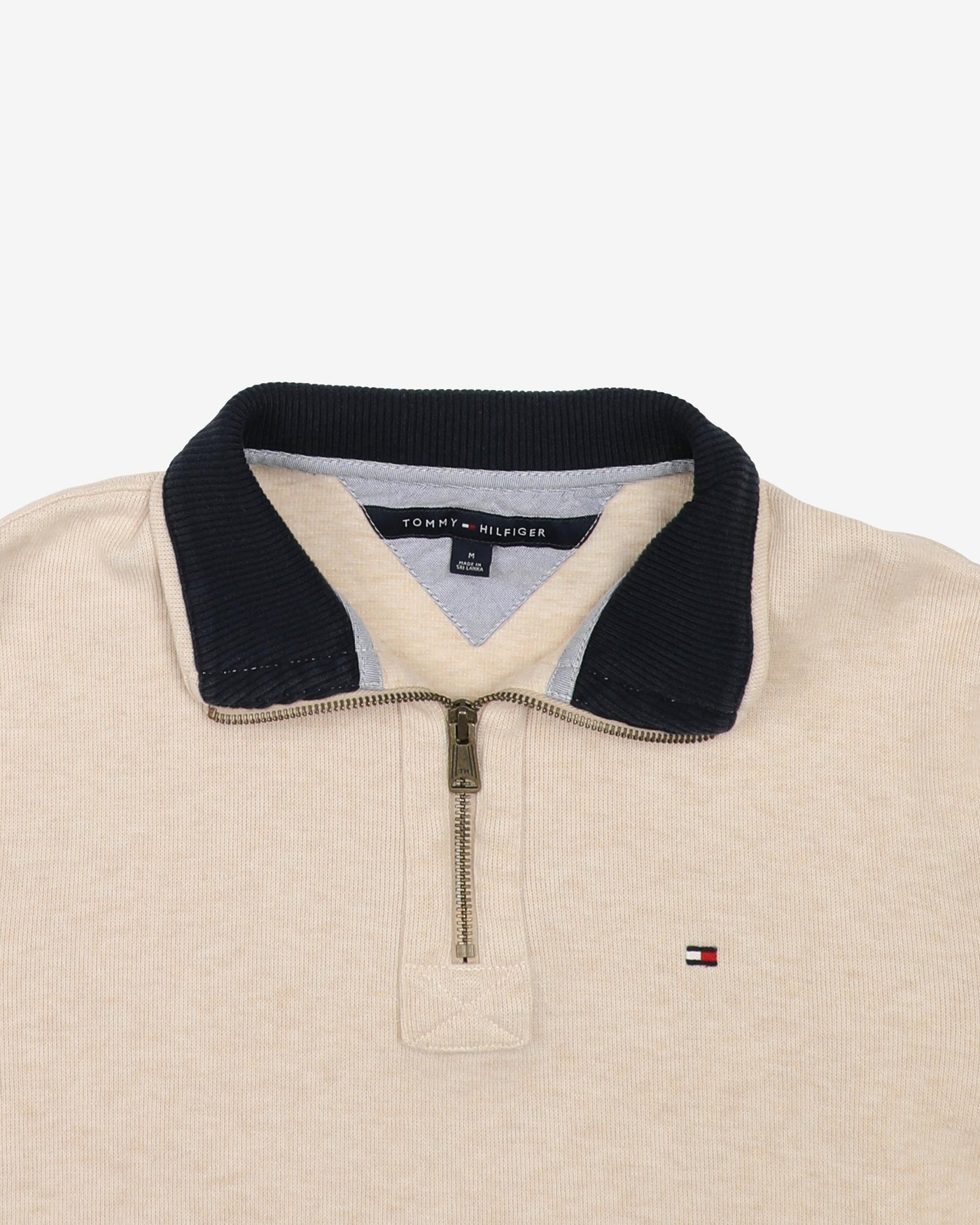 Tommy Hilfiger Beige Quarter-Zip - S