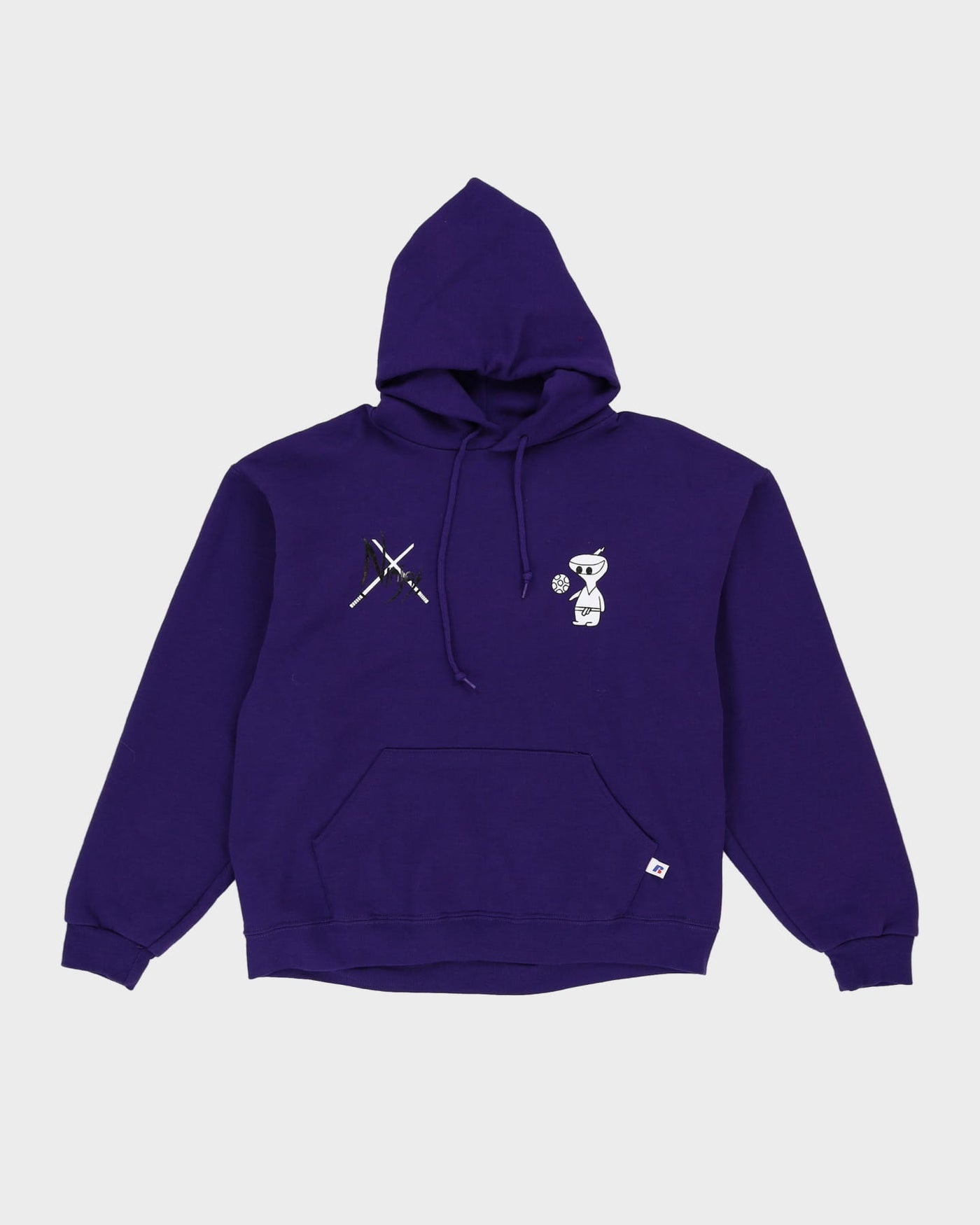 Russell Athletic Purple Ninjas Hoodie - L