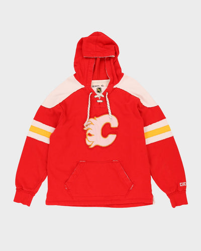 Calgary Flames Red NHL CCM Hoodie - XL