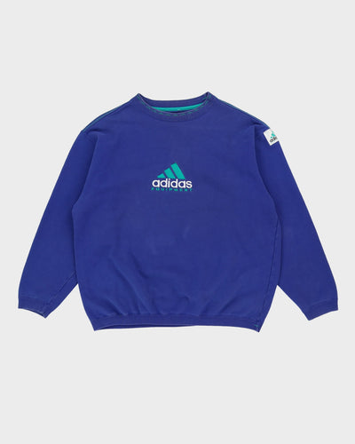 Vintage 90s Adidas Equipment Purple Sweatshirt - L