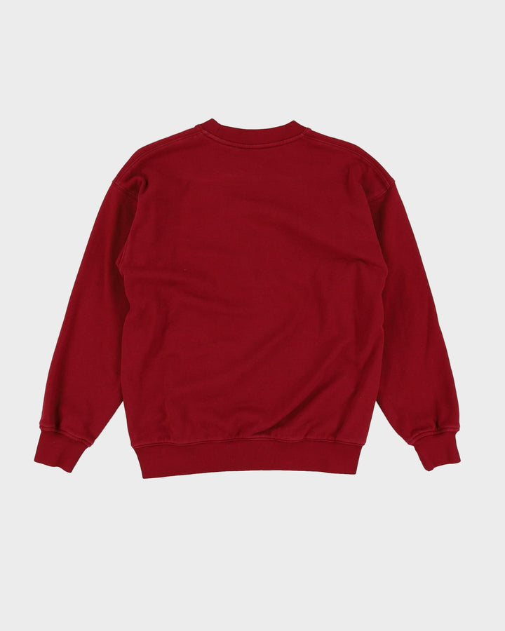 Vintage 90s Burgundy Smurf Sweatshirt - S