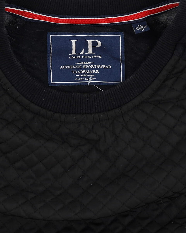 Louis Philippe Black Sweatshirt - XL