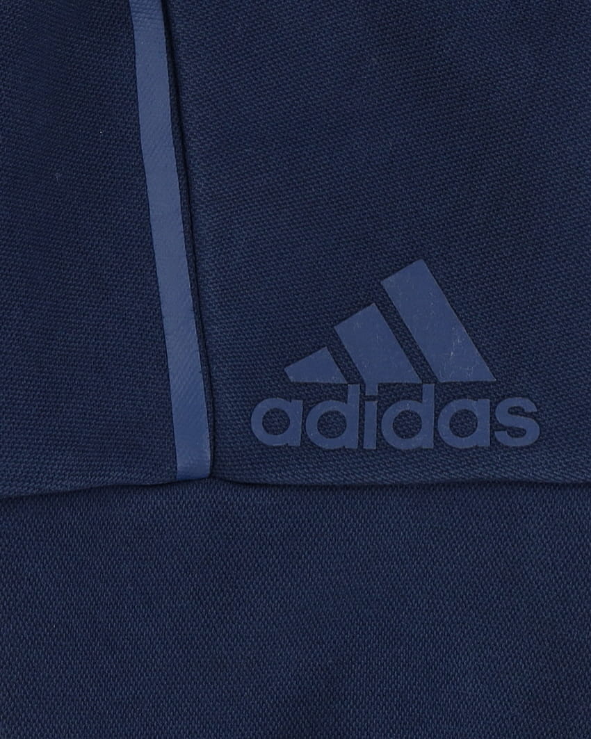 Adidas Blue / Navy Hooded Zip-Up Sweatshirt - L