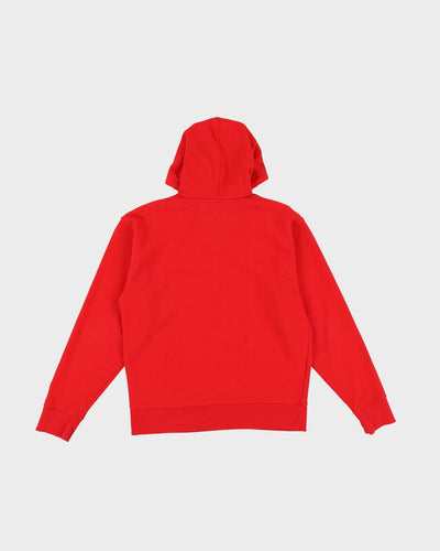 Champion Red Embroidered Logo Hoodie - M