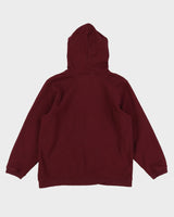 Adidas Center Logo Burgundy  Hoodie - S