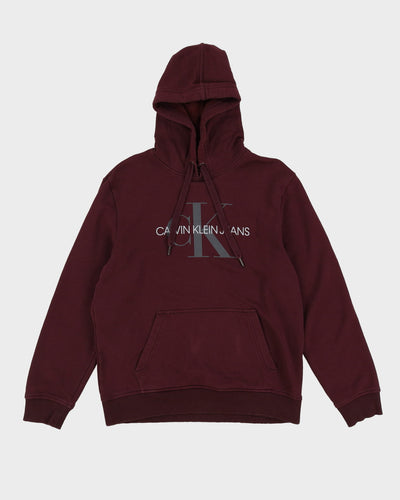 Calvin Klein Burgundy Hoodie - M