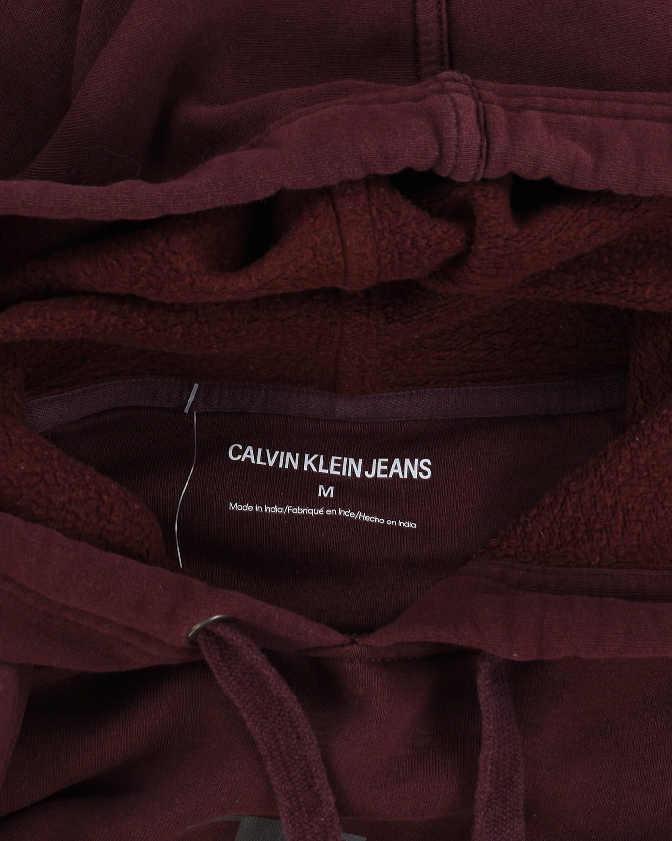 Calvin Klein Burgundy Hoodie - M
