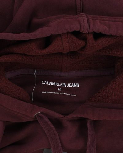 Calvin Klein Burgundy Hoodie - M