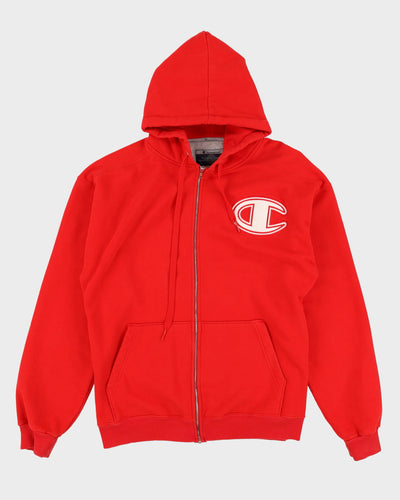 Champion Red Zip-Up Hoodie - XL