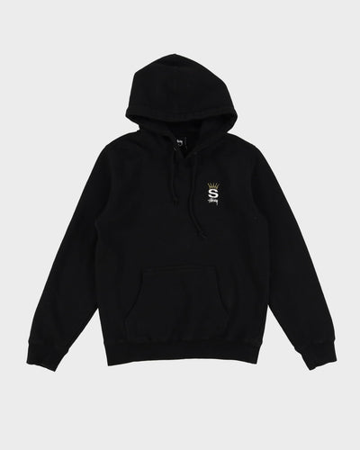 Stussy Black Embroidered Logo Hoodie - S