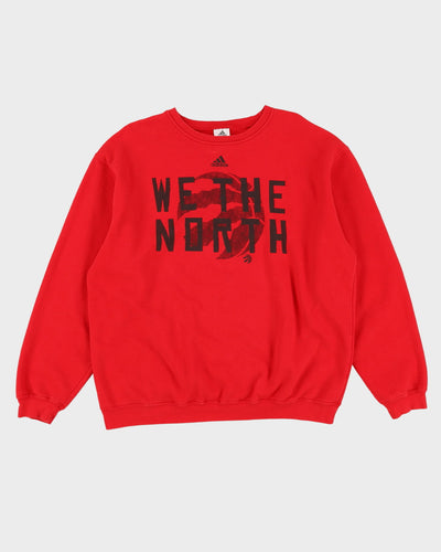Adidas We The North Toronto Raptors NBA Red Sweatshirt - M / L