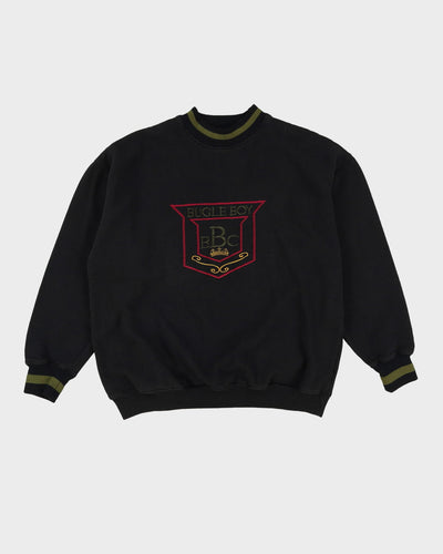 Vintage Bugle Boy Black Sweatshirt - L