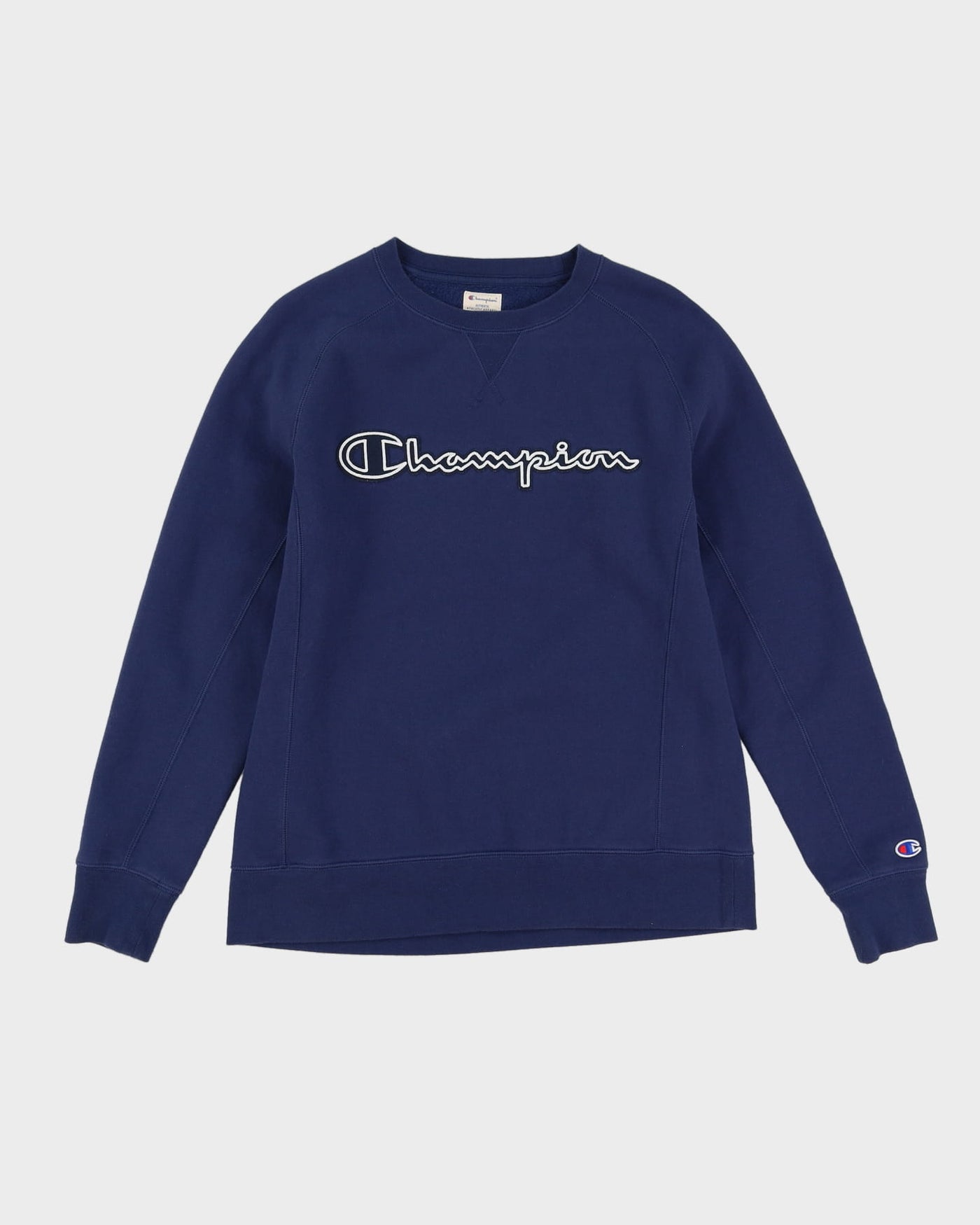 Champion Blue Embroidered Logo Sweatshirt - M