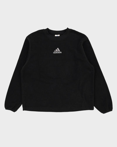 90s Adidas Black Fleece Style Sweatshirt - L