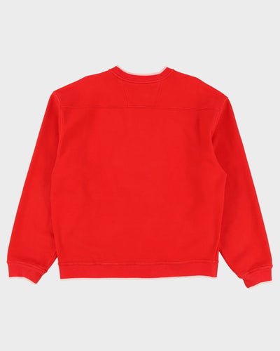 Champion Red Double Layer Sweatshirt - L
