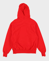 Champion Red Reverse Weave Embroidered Hoodie - M