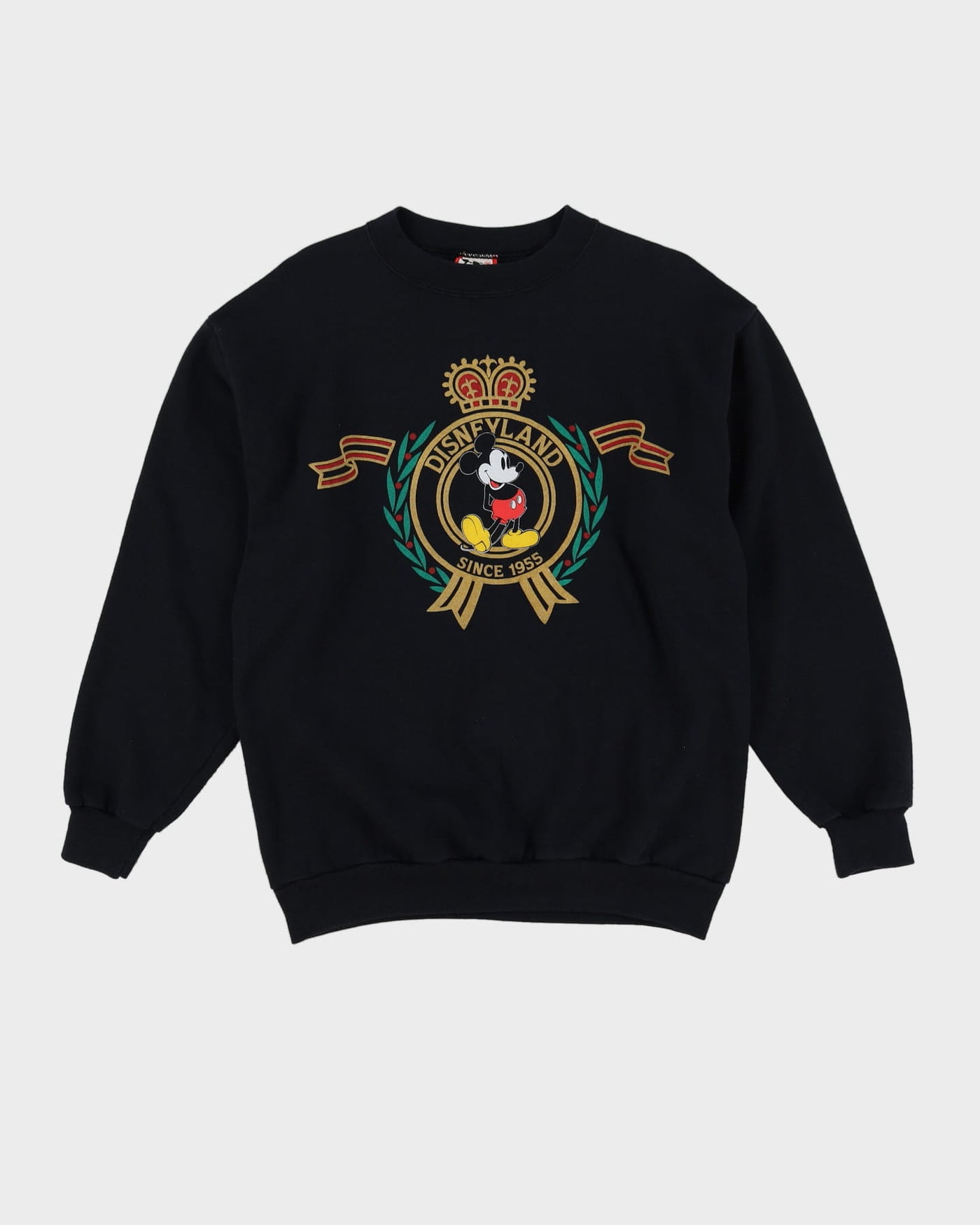 90s Disney Mickey Mouse Gucci Style Black Sweatshirt - M / L