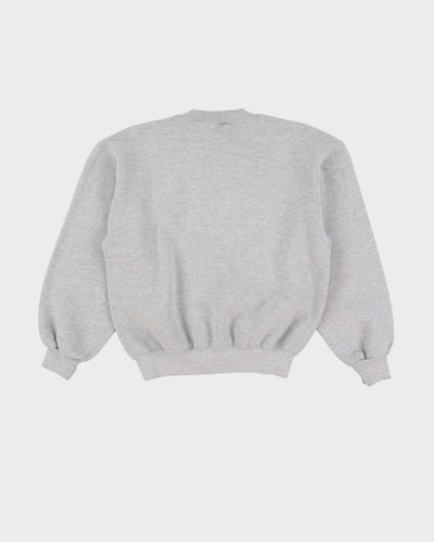 90s Budlife Weed Graphic Russell Athletic Grey Sweatshirt - M
