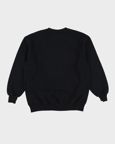 90s Luther College Russell Athletic Black / Yellow Sweatshirt - XL
