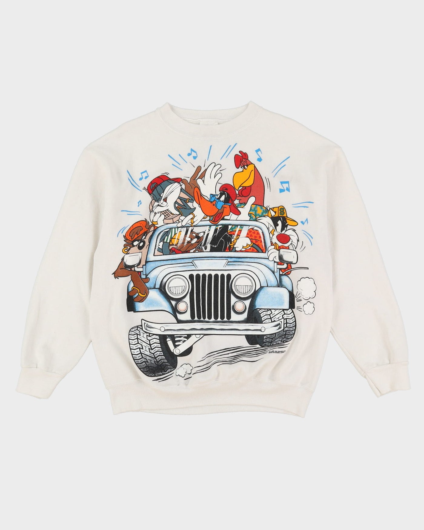 1993 Looney Tunes Double Sided Car Graphic Sweatshirt - L