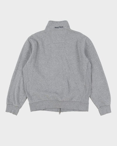 Nautica Grey Full Zip Sweatshirt - L