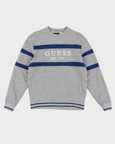 Guess Grey / Blue Sweatshirt - L