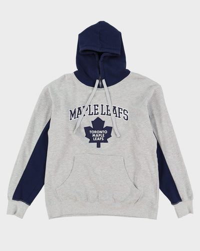 NHL Toronto Maple Leafs Grey / Navy Hoodie - L