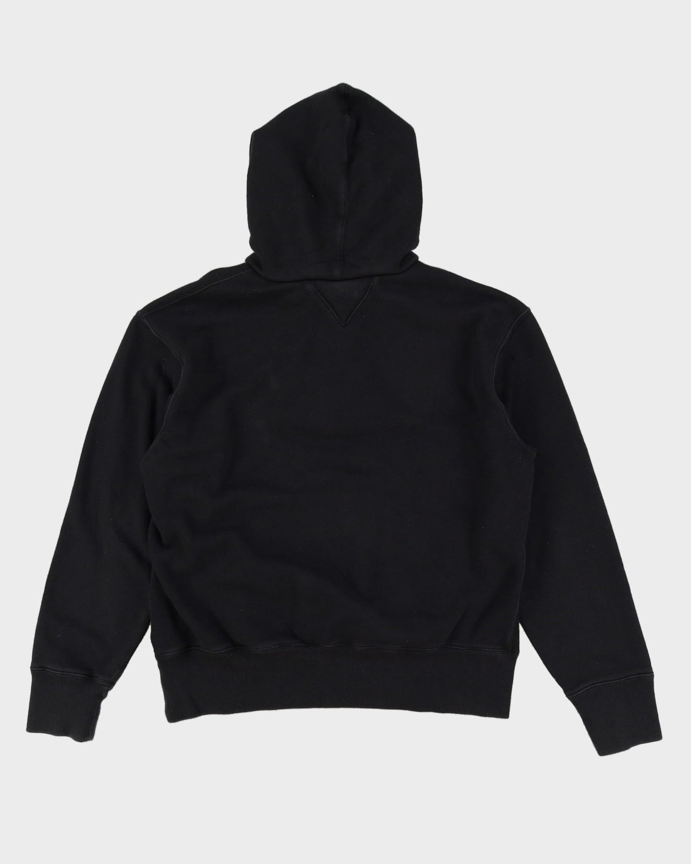 Champion 100 Towel Logo Black Hoodie - L