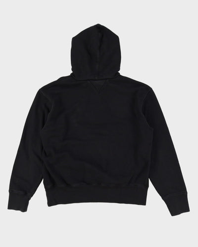 Champion 100 Towel Logo Black Hoodie - L