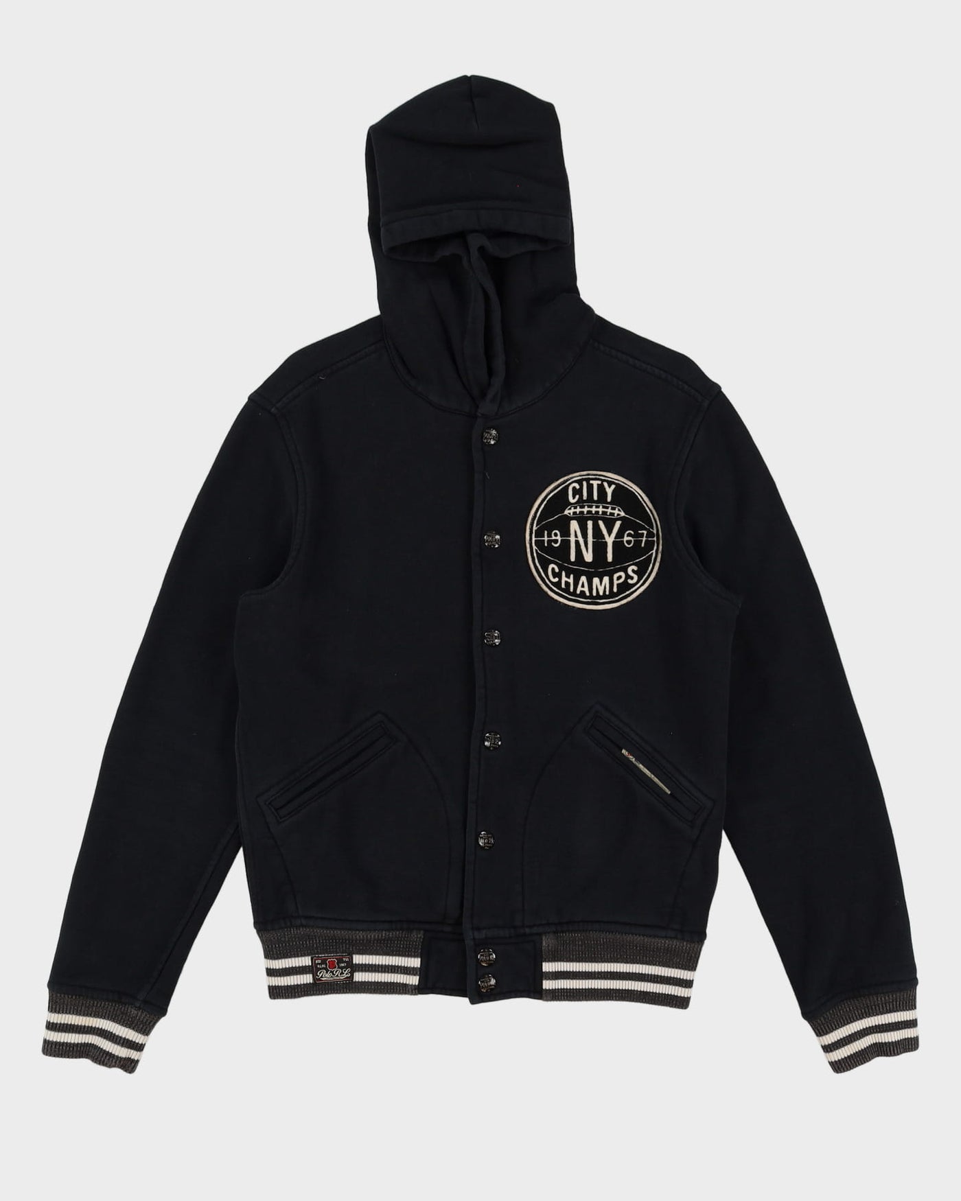 Polo Ralph Lauren NY City Champs Button Up Hoodie - S / M