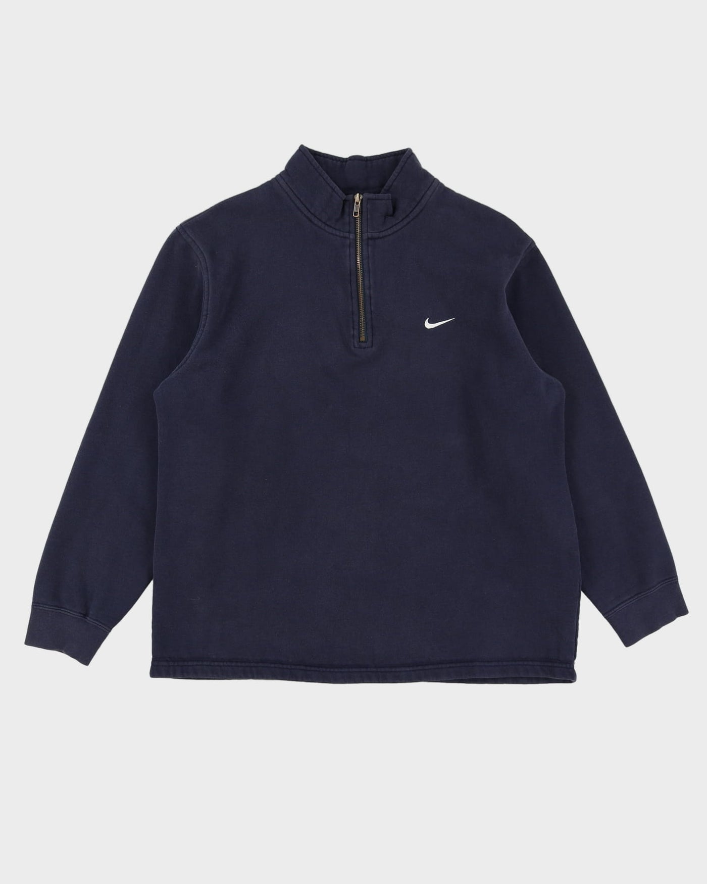 Nike Navy Quarter-Zip Sweatshirt - L