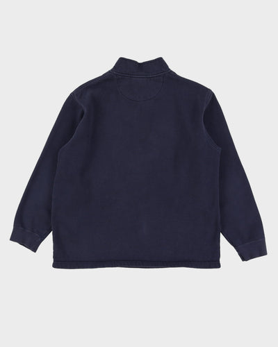 Nike Navy Quarter-Zip Sweatshirt - L