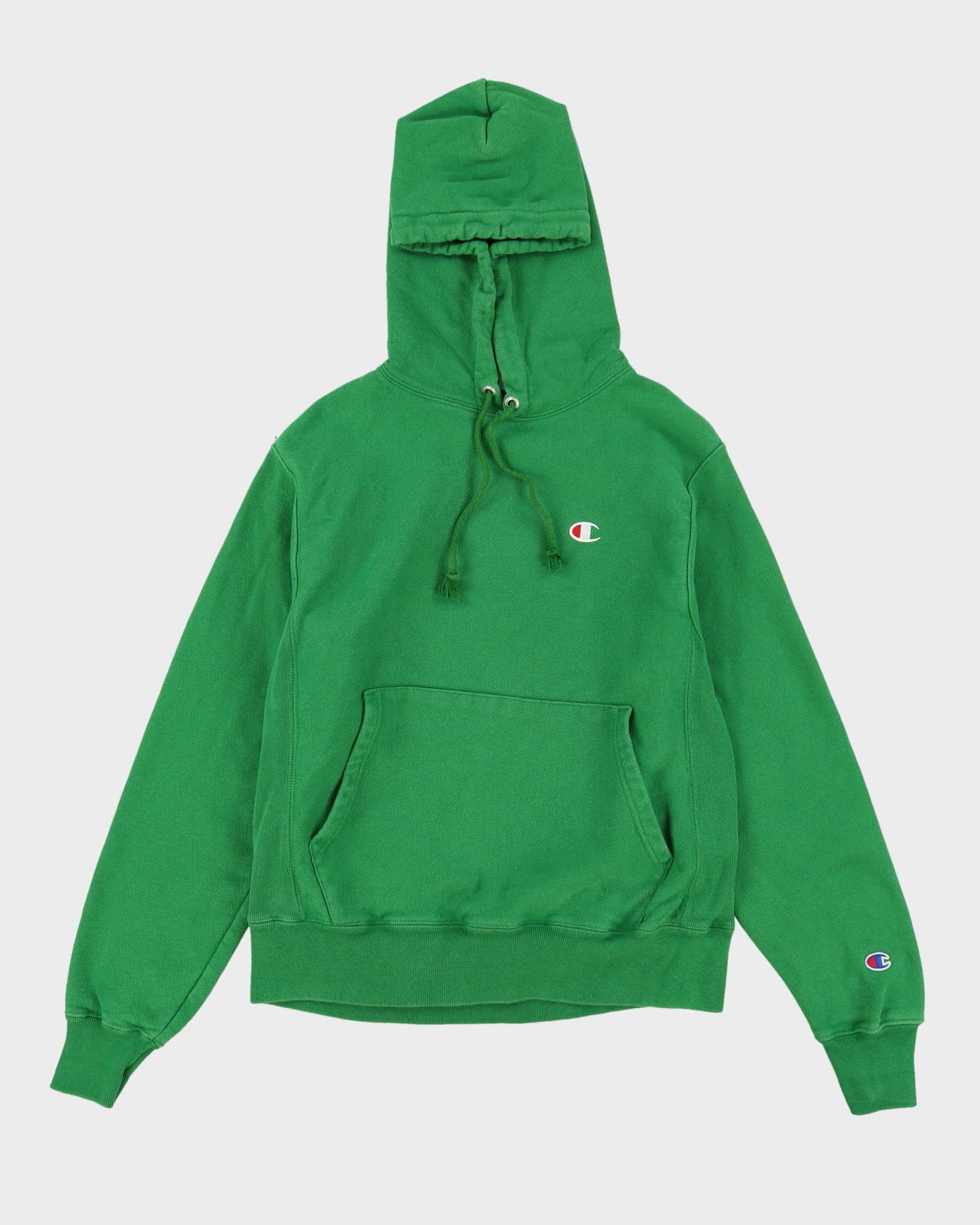 Champion Reverse Weave Green Hoodie - S