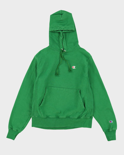 Champion Reverse Weave Green Hoodie - S