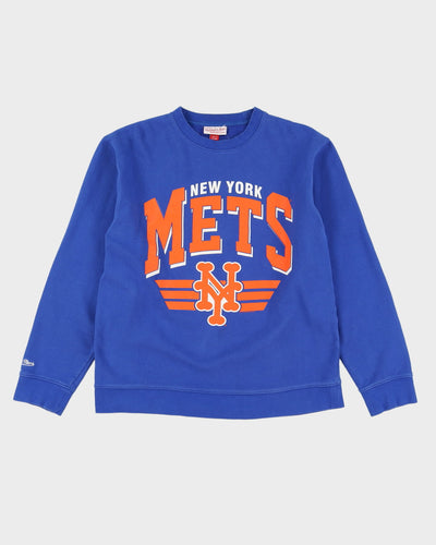 MLB New York Mets Mitchell & Ness Blue / Orange Sweatshirt - L
