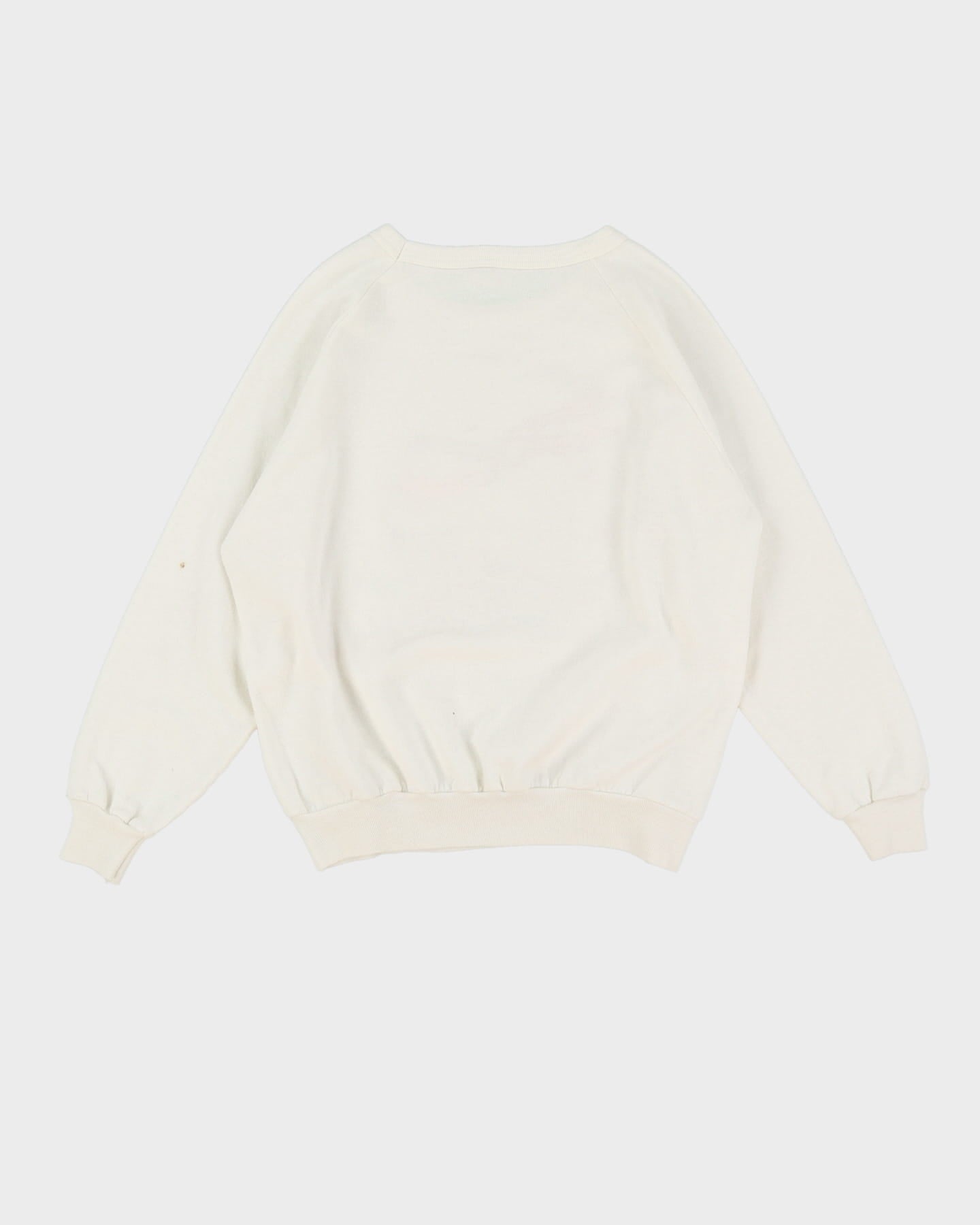 1987 Duckmania White Graphic Sweatshirt - M