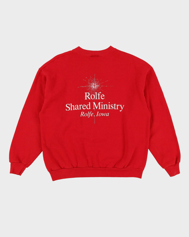 1996 'Behold A Saviour Is Born, Jesus The Lord' Red Sweatshirt - L