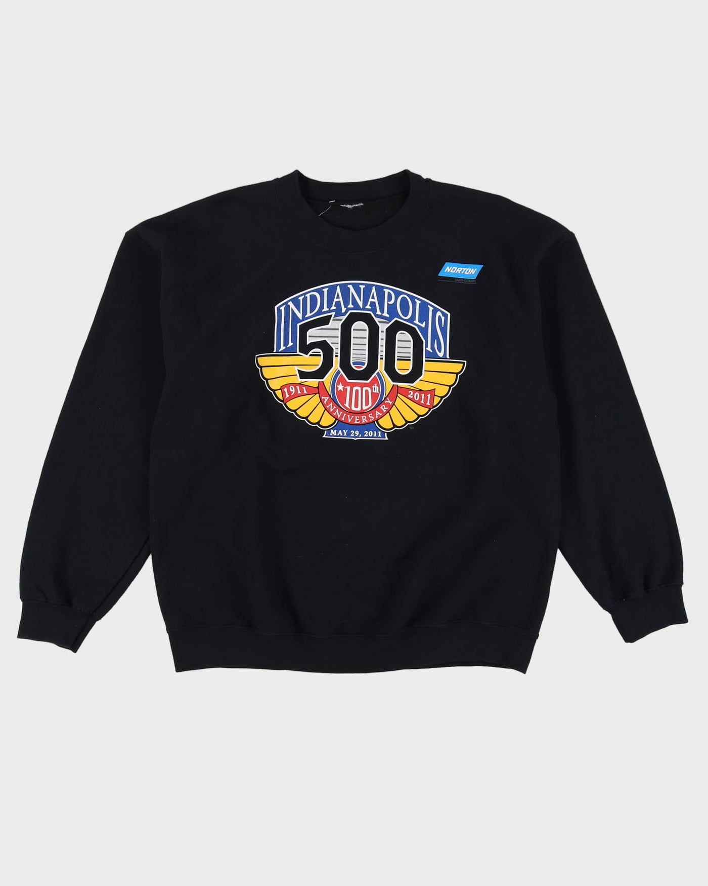 Indianapolis / Indy 500 Black 100 Year Anniversary Sweatshirt - XL