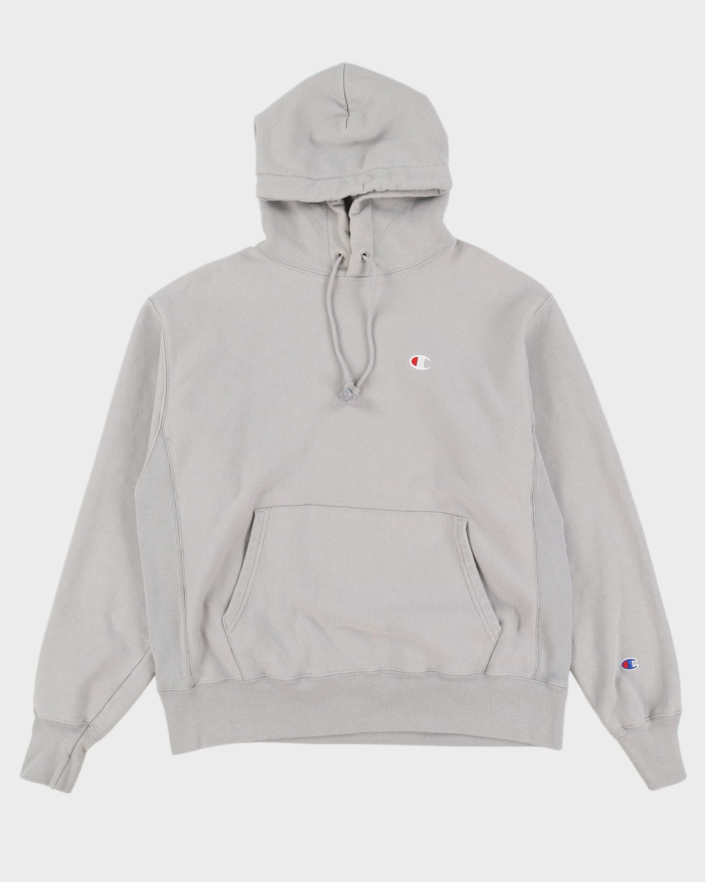 Vintage Champion Grey Reverse Weave Hoodie - L