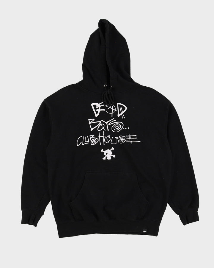 Stussy X Raif Adelberg Dead Boys Clubhouse Black Hoodie - L