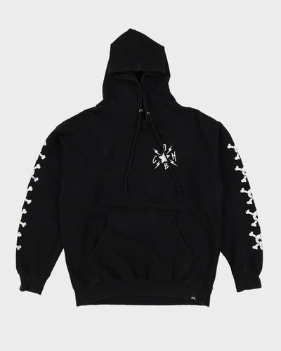 Stussy X Raif Adelberg Dead Boys Clubhouse Black Hoodie - L