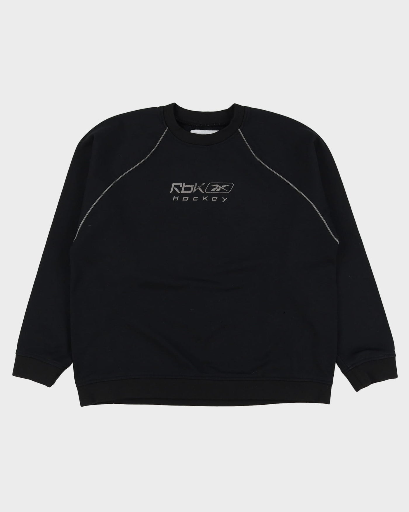 00s Reebok Hockey Black Sweatshirt - L / XL