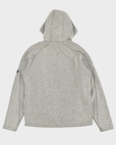 Merrell Grey Striped Full-Zip Hoodie - L