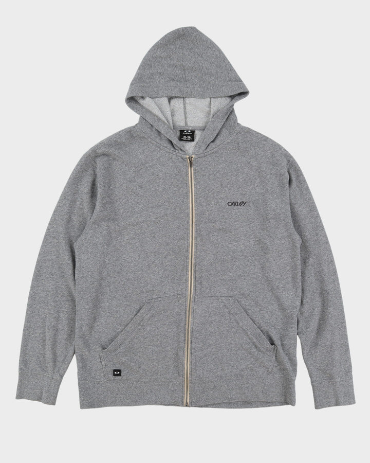 00s Oakley Grey Full-Zip Hoodie - XL