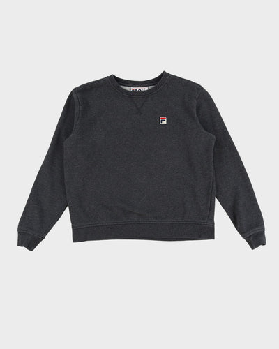 FILA Dark Grey Basic Logo Sweatshirt - M