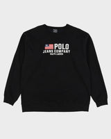 90s Polo Jeans CO. Ralph Lauren Black Sweatshirt - L / XL