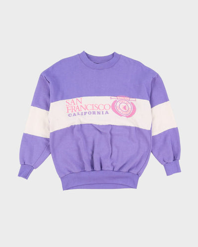 Vintage 80s San Francisco Purple / White Sweatshirt - M