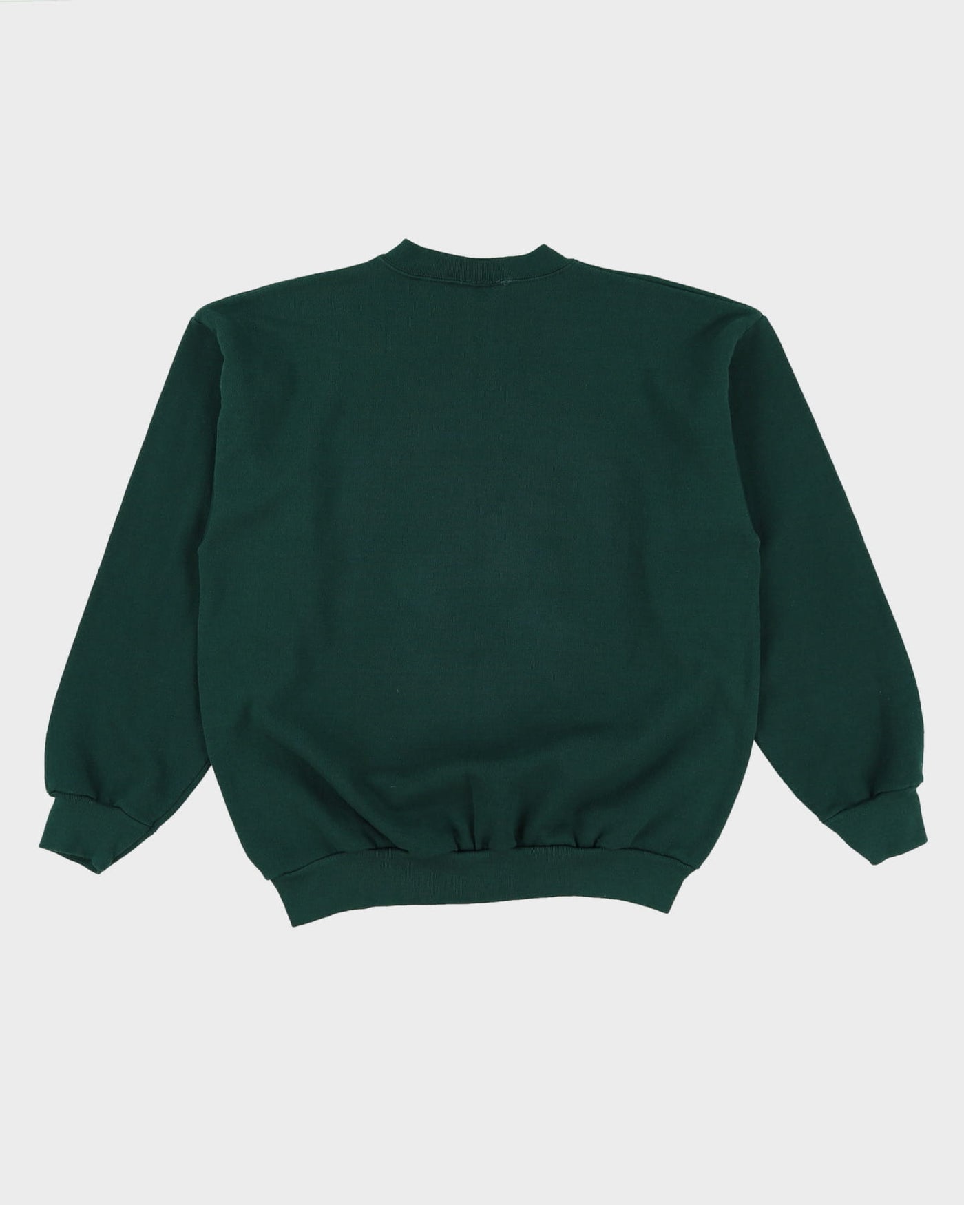 Vintage 90s Miami Hurricanes Duck Mascot NCAA Green Sweatshirt - M