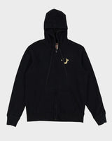 Vintage True Religion Full-Zip Black Hoodie - L